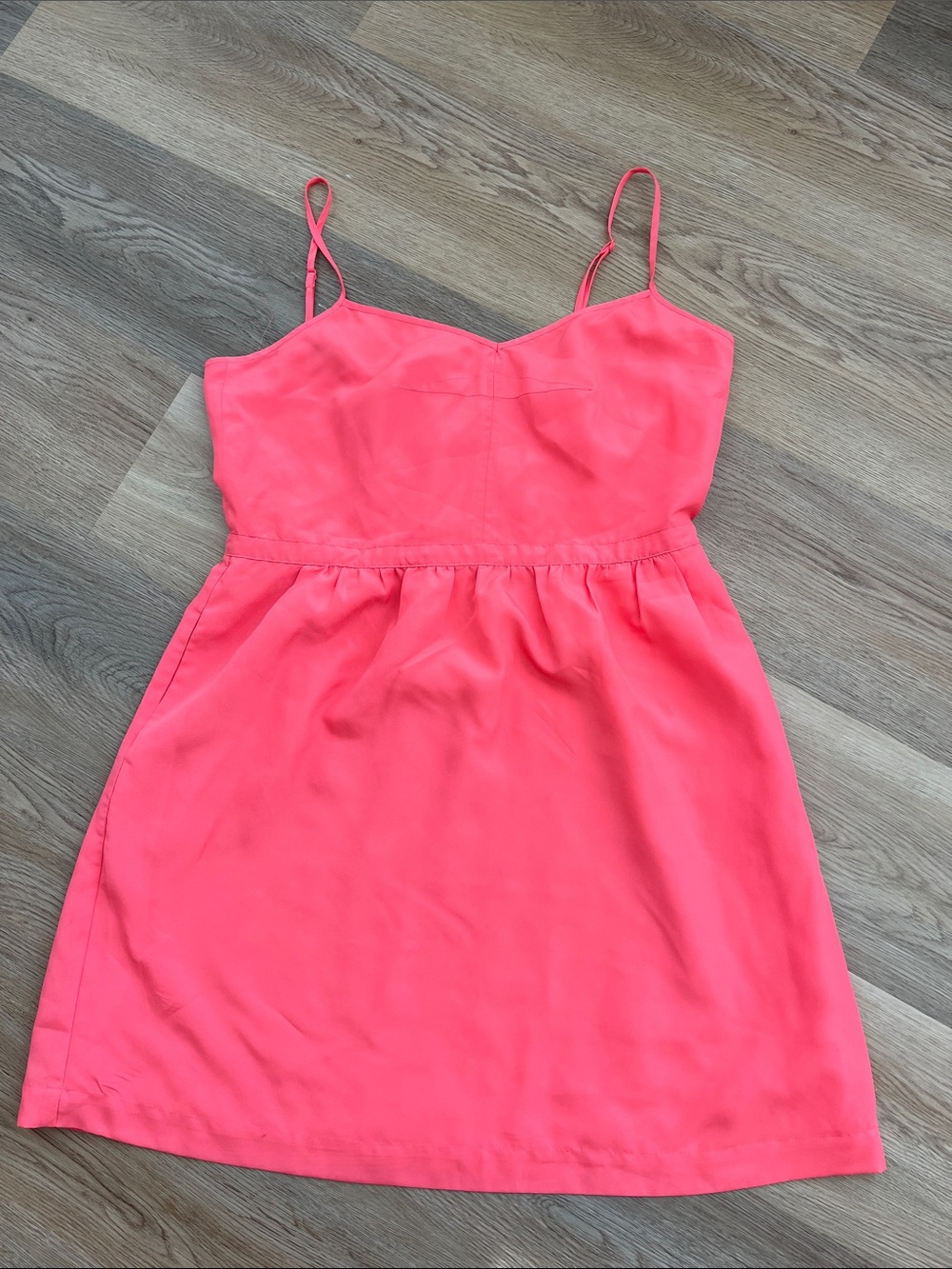 J Crew Women's Coral Slip Dress Camisole